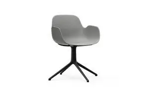 Normann Copenhagen - Form Armchair Swivel 4L Black Alu