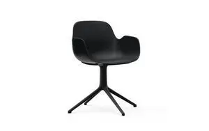 Normann Copenhagen - Form Armchair Swivel 4L Black Alu