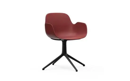 Normann Copenhagen - Form Armchair Swivel 4L Black Alu