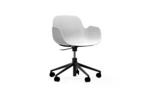 Normann Copenhagen - Form Armchair Swivel 5W Gas Lift - Grå/Black Alu