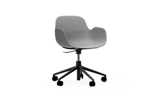 Normann Copenhagen - Form Armchair Swivel 5W Gas Lift Black Alu