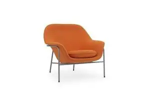 Normann Copenhagen - Drape Lounge Chair Low Grey Steel