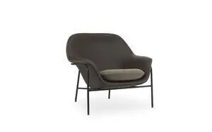 Normann Copenhagen - Drape Lounge Chair Low Black Steel