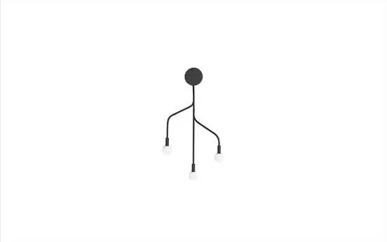 Normann Copenhagen - Vekst Wall Lamp EU - Black