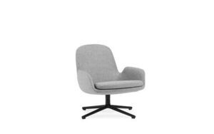 Normann Copenhagen - Era Lounge Chair Low Swivel Black Alu