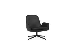 Normann Copenhagen - Era Lounge Chair Low Swivel Black Alu