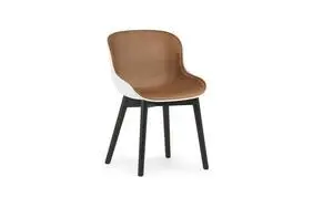 Normann Copenhagen - Hyg Chair Front Upholstery White & Black Oak