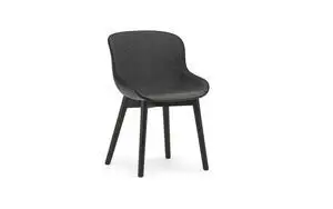 Normann Copenhagen - Hyg Chair Front Upholstery Black & Black Oak