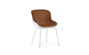 Normann Copenhagen - Hyg Chair Front Upholstery White & White Steel