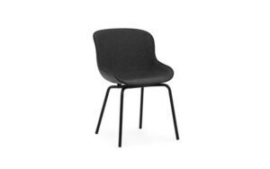 Normann Copenhagen - Hyg Chair Front Upholstery Black & Black Steel