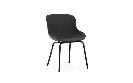 Normann Copenhagen - Hyg Chair Front Upholstery Black & Black Steel