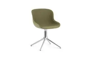 Normann Copenhagen - Hyg Chair Swivel 4L Front Upholstery Olive & Alu