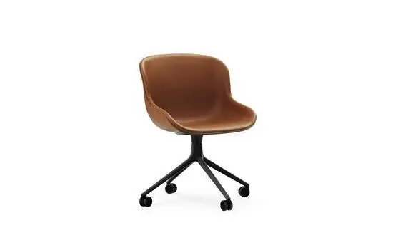 Normann Copenhagen - Hyg Chair Swivel 4W Full Upholstery Black Alu