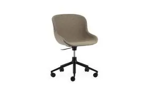 Normann Copenhagen - Hyg Chair Swivel 5W Gas Lift Full Upholstery Black Alu