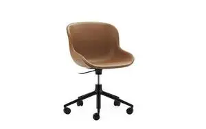 Normann Copenhagen - Hyg Chair Swivel 5W Gas Lift Full Upholstery Black Alu