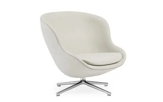 Normann Copenhagen - Hyg Lounge Chair Low Swivel Alu