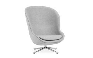 Normann Copenhagen - Hyg Lounge Chair High Swivel Alu