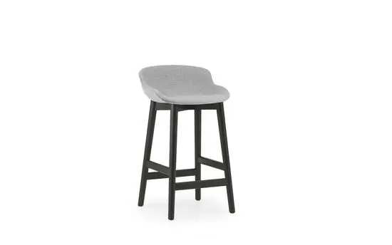 Normann Copenhagen - Hyg Barstool 65 cm Full Upholstery Black Oak