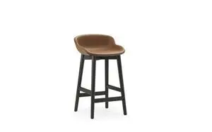 Normann Copenhagen - Hyg Barstool 65 cm Full Upholstery Black Oak