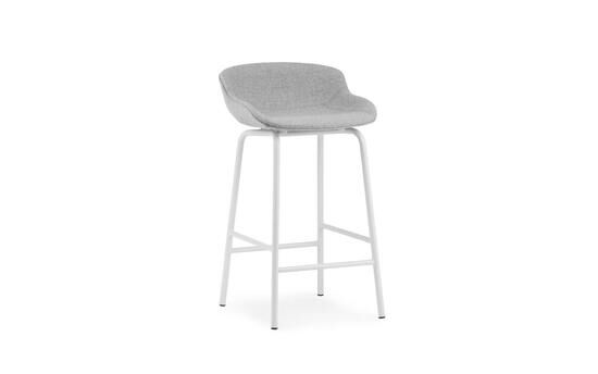 Normann Copenhagen - Hyg Barstool 65 cm Full Upholstery White Steel