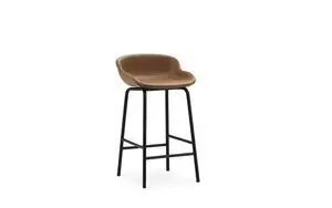 Normann Copenhagen - Hyg Barstool 65 cm Full Upholstery Black Steel