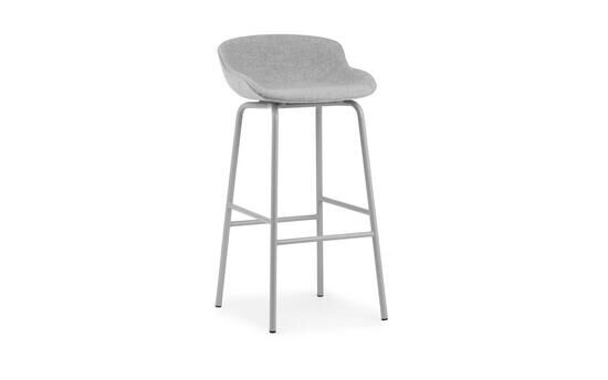 Normann Copenhagen - Hyg Barstool 75 cm Full Upholstery Grey Steel