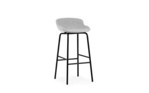 Normann Copenhagen - Hyg Barstool 75 cm Full Upholstery Black Steel