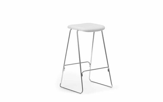 Normann Copenhagen - Just Barstool 75 cm Full Upholstery Chrome