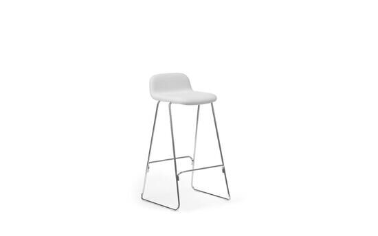 Normann Copenhagen - Just Barstool 75 cm w. back Full Upholstery Chrome