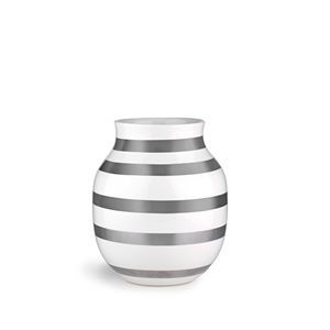 Kähler - Omaggio vase sølv H 20 cm