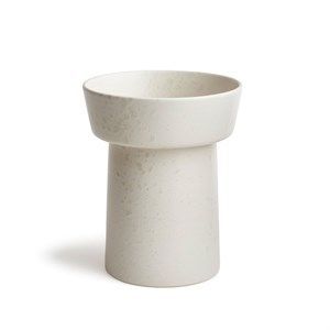 Image of Kähler vase - Ombria vase H20 i marmorhvid