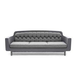 Image of Normann Copenhagen Onkel sofa - light grey - 3 personer
