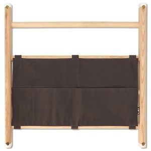 Image of KAOS - Organizer i tekstil til ribbevæg - dark grey
