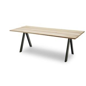 Image of Skagerak bord - Overlap havebord m. ben i sort