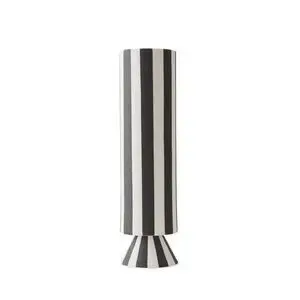 Oyoy - Toppu Vase - Sort og Hvid - Høj