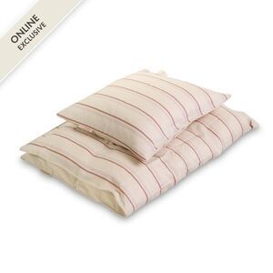 Oyoy - Baby sengetøj GOTS (70x100 cm) - Balance stripes Rose mix