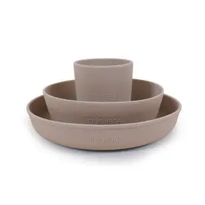 Oyoy - Silikone spisesæt - Warm Grey