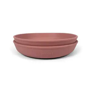 Oyoy - Silikone tallerken 2-pak - Rose