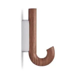 Oyoy - HOOK mini knage valnød/ krom