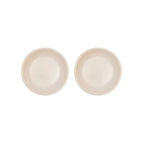 Oyoy - Yuka Dyb Tallerken - Pakke med 2 - Creme