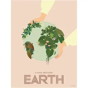 ViSSEVASSE - I love mother earth - 30 x 40 cm 