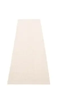 Pappelina - Emm Vanilla/White Met. - Linen warp - 70 x 240 cm