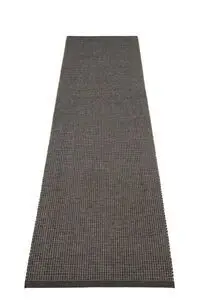 Pappelina - Emm Black/Linen Met. - Linen warp - 70 x 300 cm