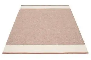 Pappelina - Edit Brick/Vanilla/Linen met. - 180 x 260 cm