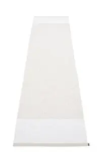 Pappelina - Edit Fossil/White/White met. - 70 x 300 cm