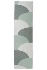 Pappelina - Hill Army/Misty Mint/Fossil Grey - 70x270 cm
