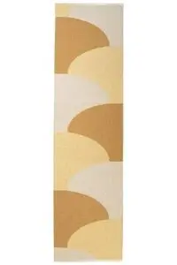 Pappelina - Hill Ochre/Pale yellow/Cream - 70x270 cm