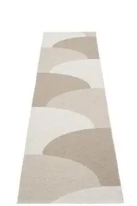 Pappelina - Hill Dark Linen/Linen/Fossil Grey - 70x270 cm