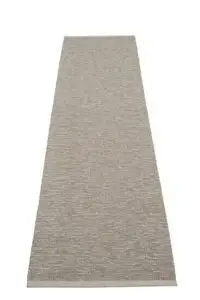 Pappelina - Sam Warm Grey/Charcoal - Linen warp - 70 x 300 cm