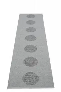 Pappelina - VERA 2.0 Grey/Granit met. - 70 x 280 cm